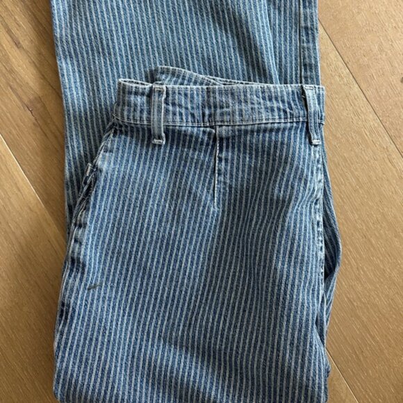 FDJ French Dressing Jeans – Striped Cropped Capri Denim – Size 10/12 (Approx) - Picture 5 of 5